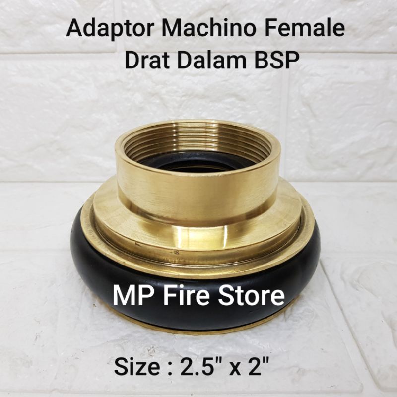 Jual ADAPTOR PEMADAM MACHINO FEMALE 2.5 In X 2 In DRAT DALAM BSP ...