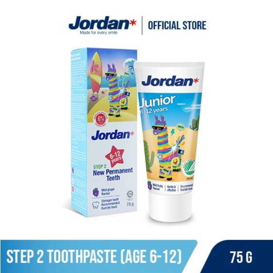 JORDAN MURAH ORAL CARE KIDS TOOTHPASTE STEP 1 / STEP 2 PASTA GIGI ANAK / ODOL ANAK