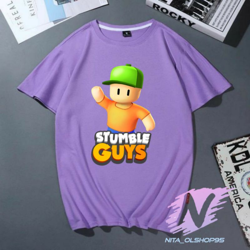 kaos stumble guys baju kaos anak stumble guys terlaris