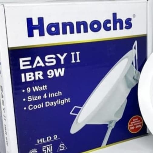 lampu led panel/downlight hannochs easy II 9watt 4inch