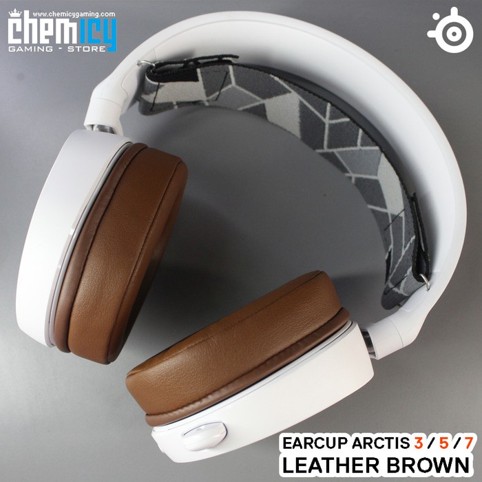 Earcup Steelseries Arctis 3 / 5 / 7 - Leather Brown