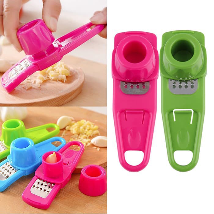 BISA (COD) Parutan Pemotong Penghalus Bawang Putih Merah / Garlic Press Chopper / Parutan Keju Mini