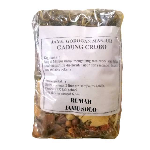 Jamu Godok Gadung Crobo Pegel Linu