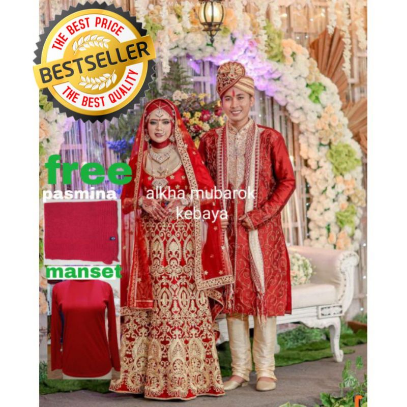 GAUN PENGANTIN INDIA/LEHENGA