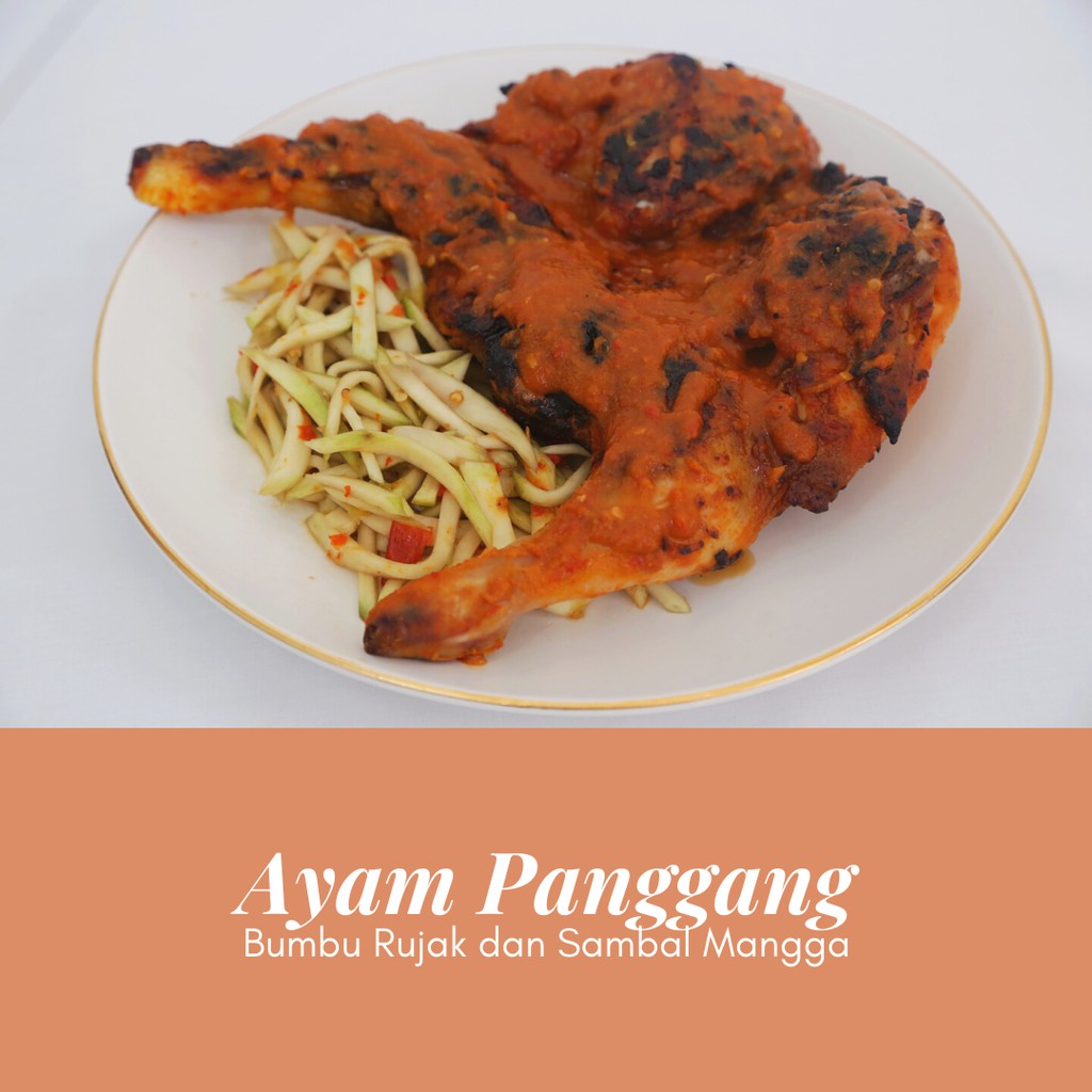 

Ayam Panggang Bumbu Rujak dan Sambal Mangga