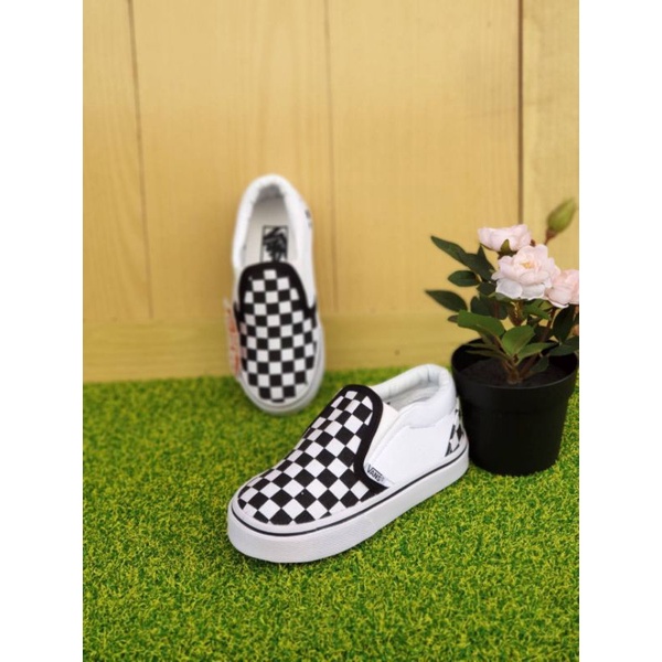 SEPATU VANS CATUR SLIP ON PREMIUM QUALITY VANS KIDS CHECKERBOARD MURAH