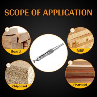 1pc Mata Bor Dengan  Bahan Alloy Steel Dan Bentuk Persegi 