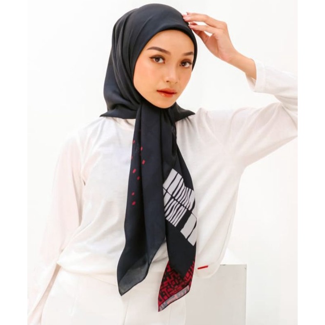 DAUKY KERUDUNG HIJAB SEGI EMPAT JILBAB MOTIF TERBARU DISTRICT SCARF DAUKY