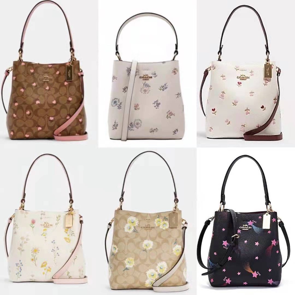 [Instant/Same Day]  3238  2310  2811   3411  7245  3598  Coach Charlie Bucket 21 Lemonade Watermelon Butterfly Bucket Bag   stb