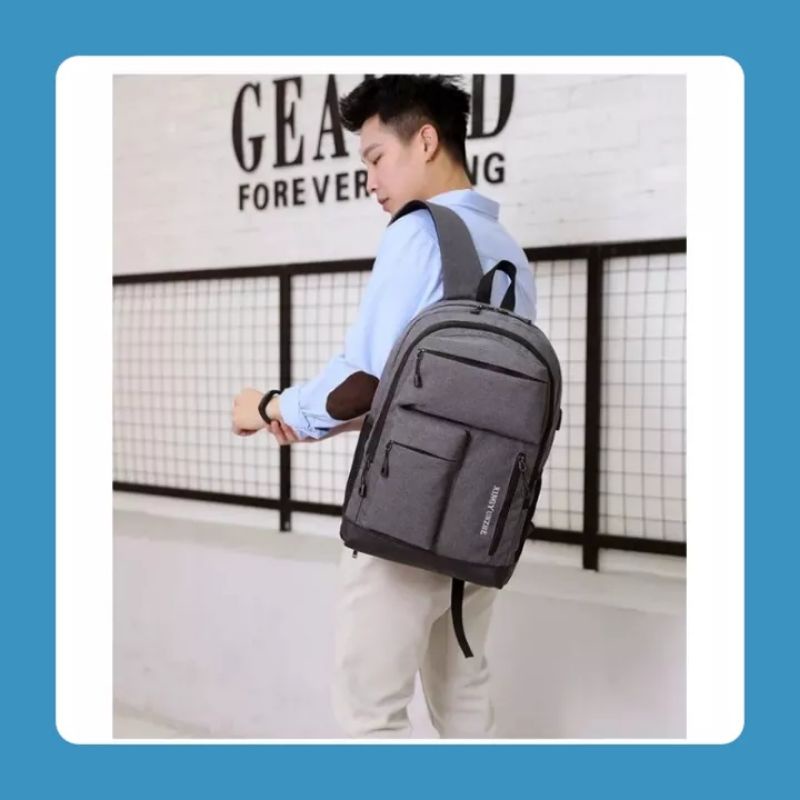 EMOEMO — Ransel Pria XingYunzhe BACKPACK Saku Pria Murah Pria Berkualitas