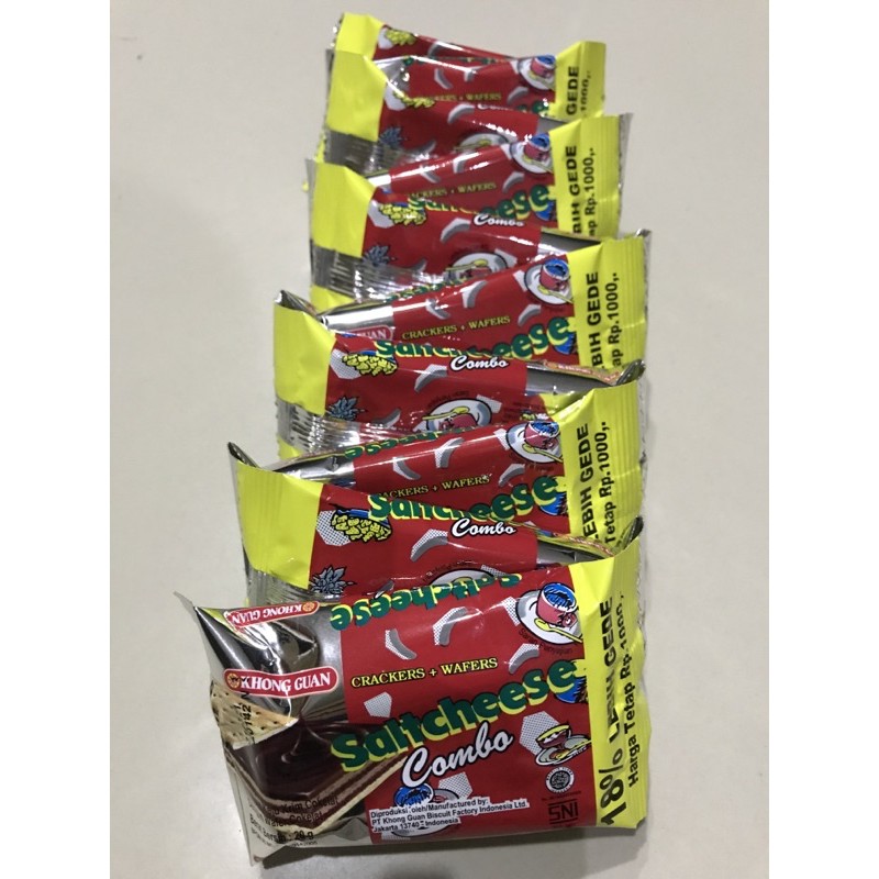

KHONGGUAN SALTCHEESE COMBO 20gram (isi 10)