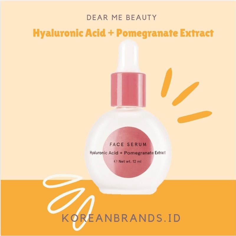 Dear Me Beauty Hyaluronic Acid + Pomegranate Extract Face Serum - 12ml