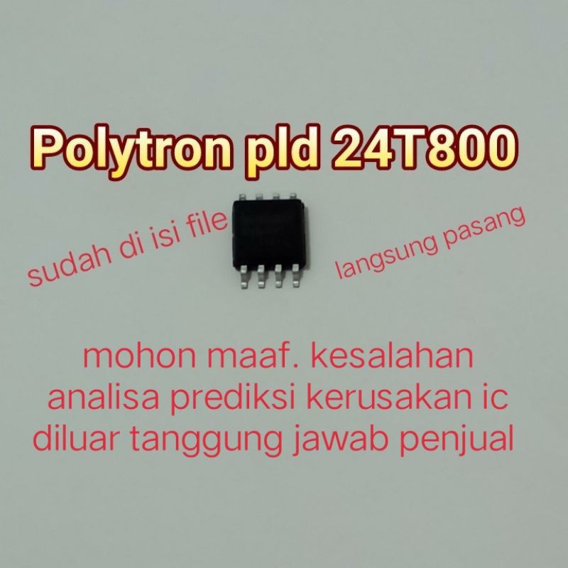 ic eprom memory tv led polytron pld24t800 pld 24800