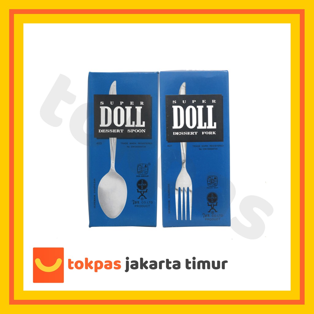 Sendok Makan Doll 403 dan Garpu Makan Doll 401 - Sendok Makan