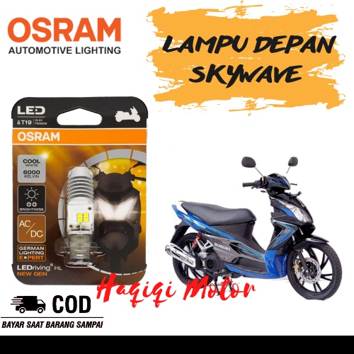 Lampu Depan Led Osram Suzuki Skywave Original T19