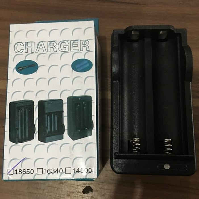 Charge Baterai 18650 Dobel Dual Dua Batu Cas Charger Berkualitas