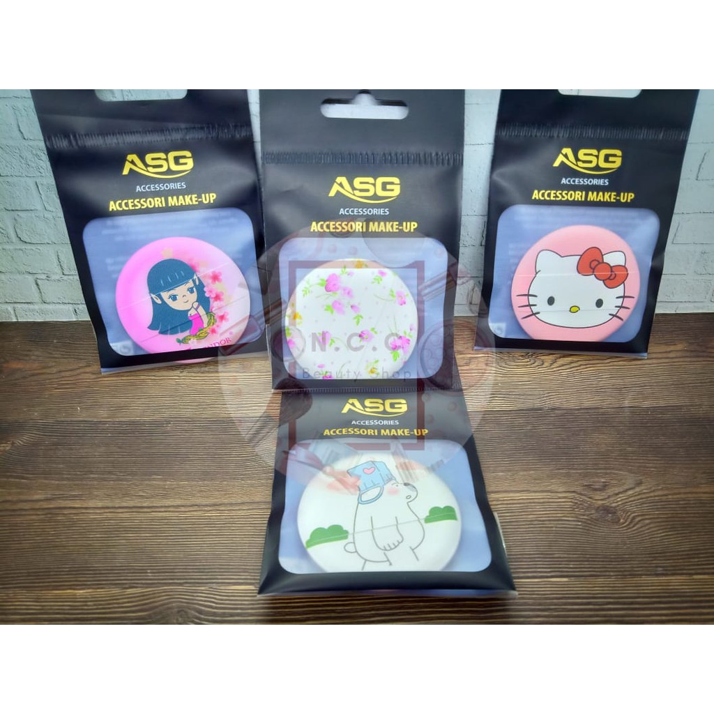 [MURAH] [LUCU] [BAGUS] * NCC * ASG Spon Make Up Karakter Cushion - Satuan (Segi / Bulat)