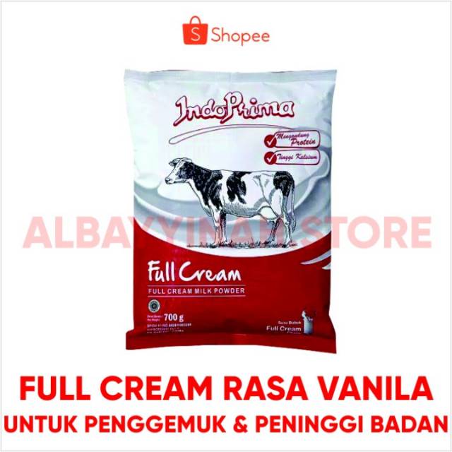 

SUSU INDOPRIMA VANILLA (gemuk dan tinggi badan )