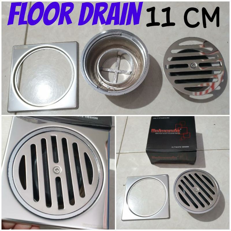 floor drain / saringan stainless belmondo 11cm PROMO