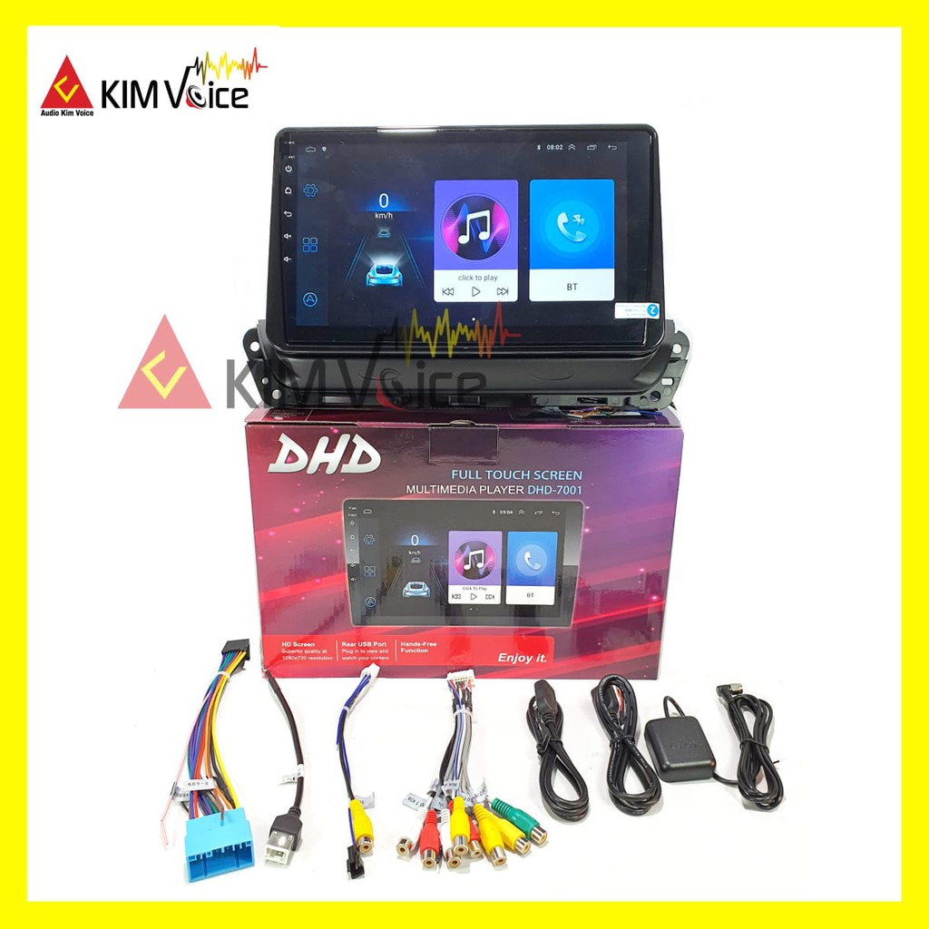 Head unit Android DHD 7001 10 Inch OEM Wuling Cortez 2017 up Soket PNP