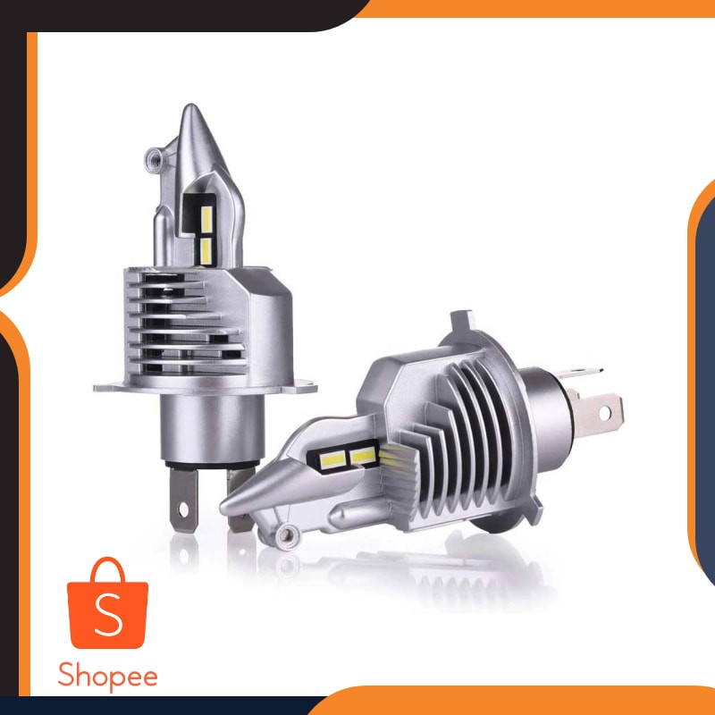 Fighter Lampu Mobil LED Headlight 16000LM 580W 6000K H4 12V 2 PCS