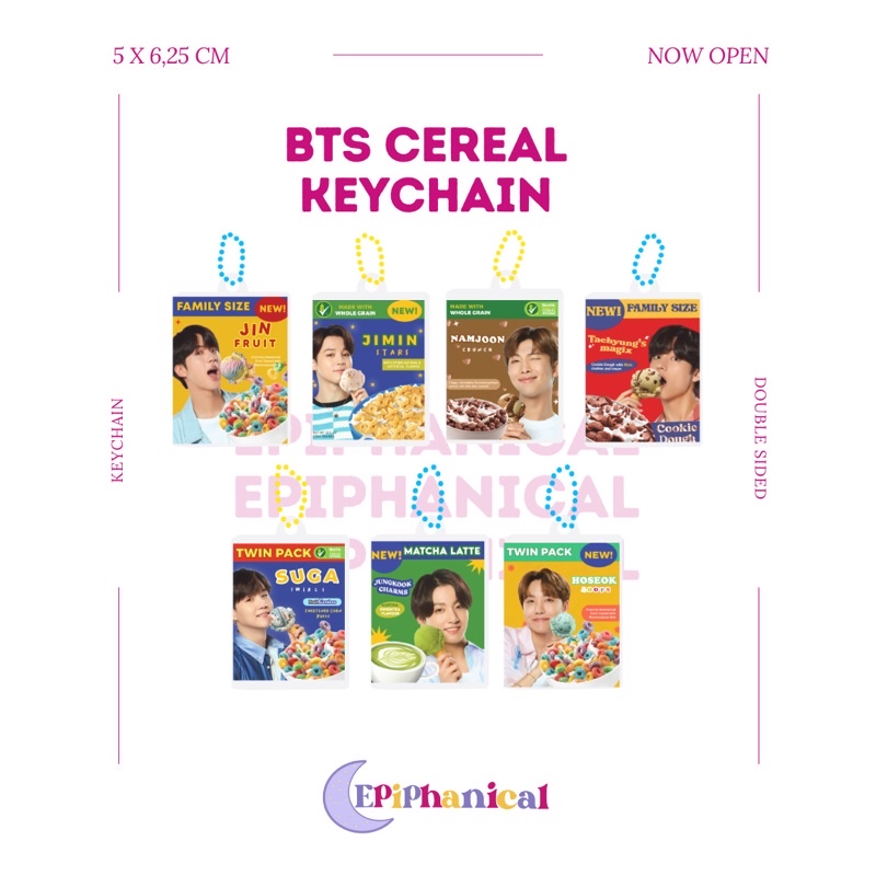 BTS Cereal Acrylic Keychain