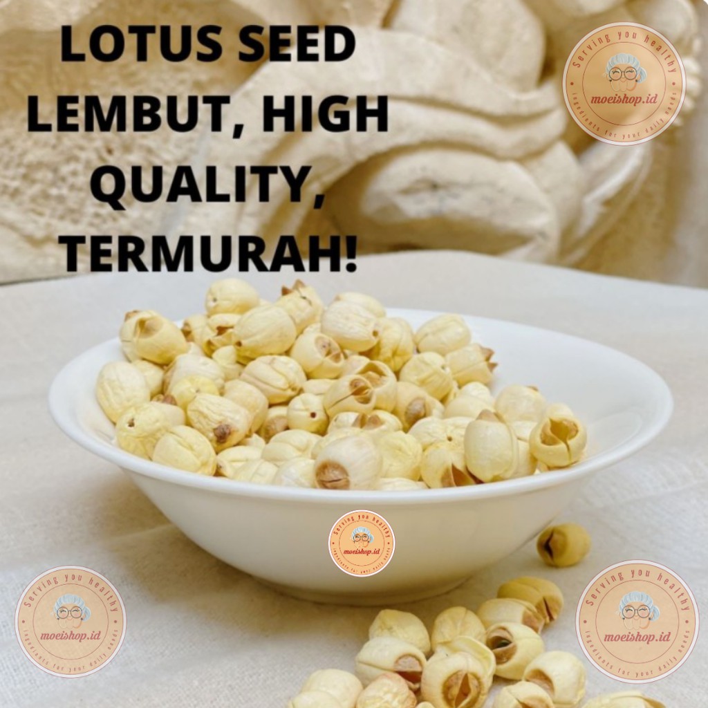 

BIJI TERATAI LEMBUT 500GR / LIEN ZI / LOTUS SEED 500 GR