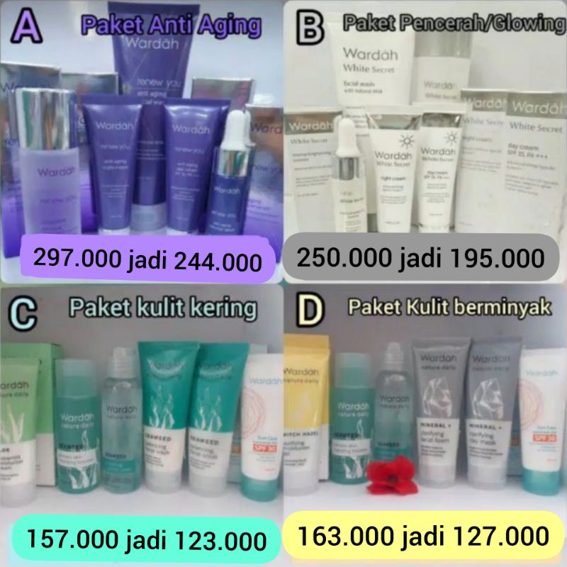 Wardah Paket Lengkap Wardah Paket Hemat