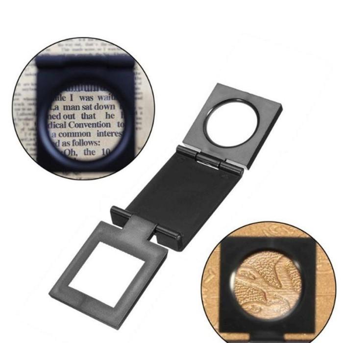 

Lup | Kaca Pembesar Teropong Kotak Lipat Folding Magnifier