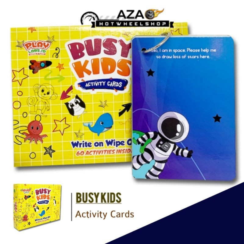 BUSY KIDS Activity Cards Kartu Bermain Anak Mainan Edukatif Buku tumbuh berkembang edukasi belajar