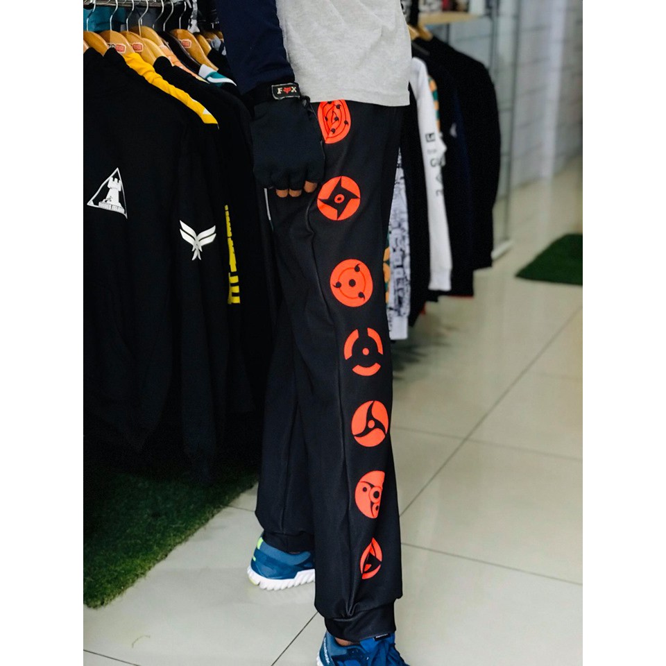 Celana Olahraga Anime Jogger pants Sharinggan Clan Naruto