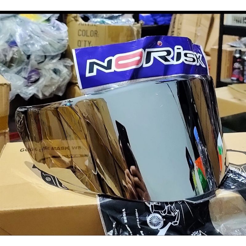 Flat Visor Kyt TT Course Dark  Iradium silver red blur ice blue foturo purple red ungu iridium Murah