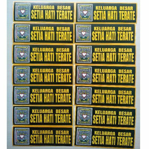 STIKER MURAH KELUARGA BESAR SETIA HATI TERATE