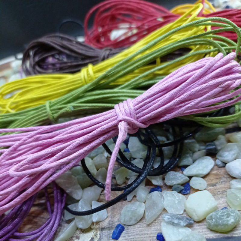 Tali Bahan Gelang Leather Wax Cord 1.5mm