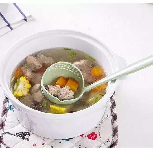 Centong Sendok Soup 2in1 - Saring Untuk Kuah Sayur