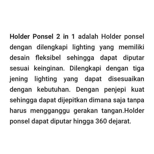 Holder ponsel 2 in 1 | holder keren multifungsi