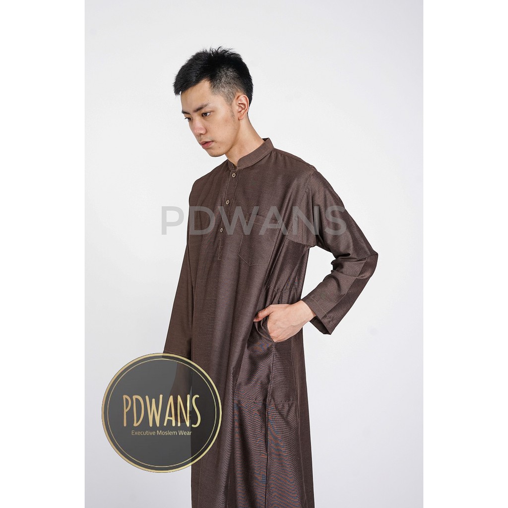 Jubah Gamis Pria Polos Katun Rayon Warna PDWANS