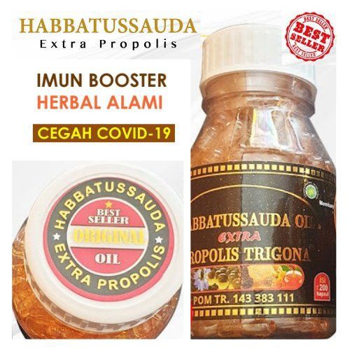 HABBATUSSAUDA EXTRA PROPOLIS MADU PENINGKAT IMUNITAS 200 KAPSUL  127101