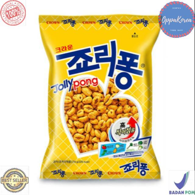 

Korean Snaxk Crown Jolly Pong 74 gram