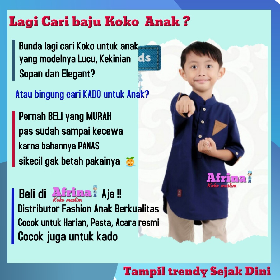 Baju koko kurta pakistan anak laki laki lengan 3/4 umur 3-12 tahun ARRA Baju Koko Anak Laki 4 Tahun 5 Tahun 7 Tahun 8 Tahun 10 Tahun 12 Tahun