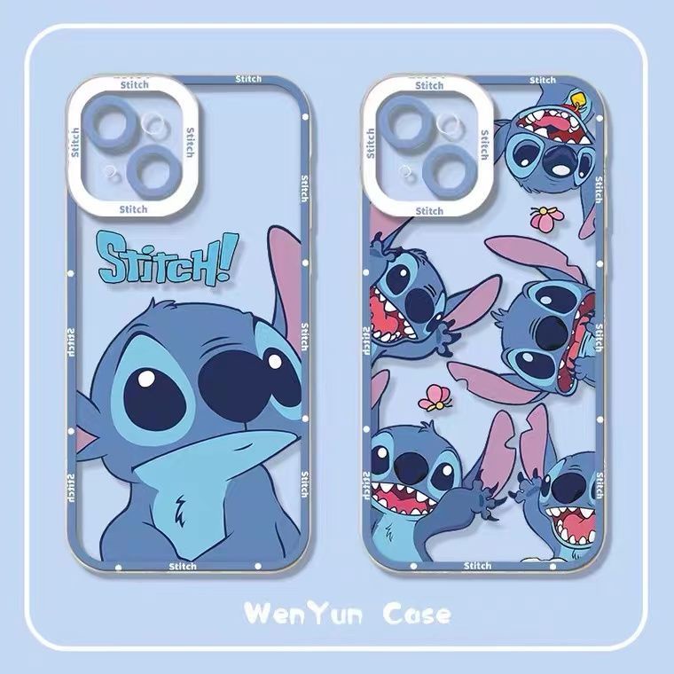 Soft Case Silikon TPU Desain Stitch Untuk Iphone 14 13 12 Mini 11 10 Pro XS Max X XR 8 7 6 6S Plus