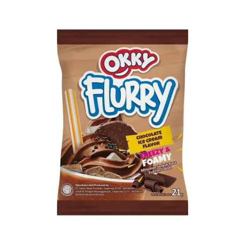 Okky Flurry Chocolate Ice Cream Flavor