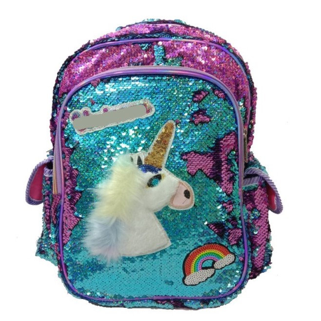 Tas Backpack Sequin Tas Sekolah SD Anak Perempuan