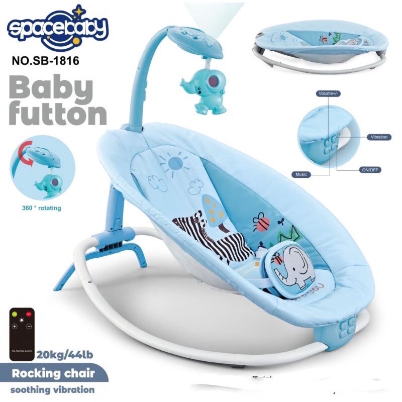 SPACEBABY Futton SB 1816 /MANUAL ROCKING CHAIR BOUNCER space baby baby futton SB 1816/KURSI GOYANG MANUAL BABY FUTTON BOUNCER SPACE BABY