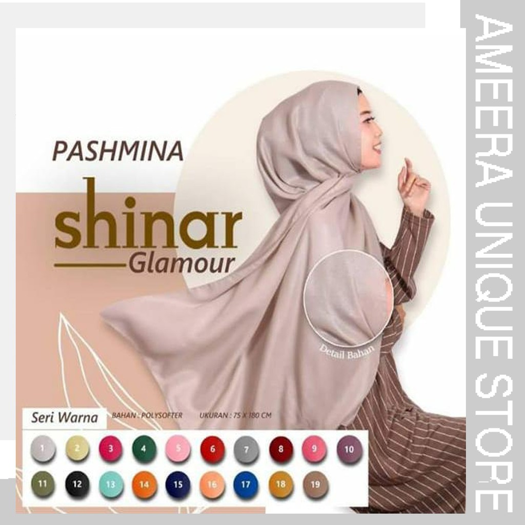 PASHMINA SHINAR Glamour Satin Ansania