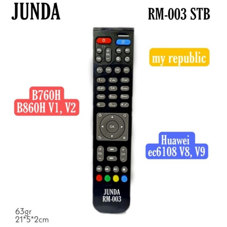 REMOTE STB MY REPUBLIC ZTE B860 V8 , V9 HUAWE