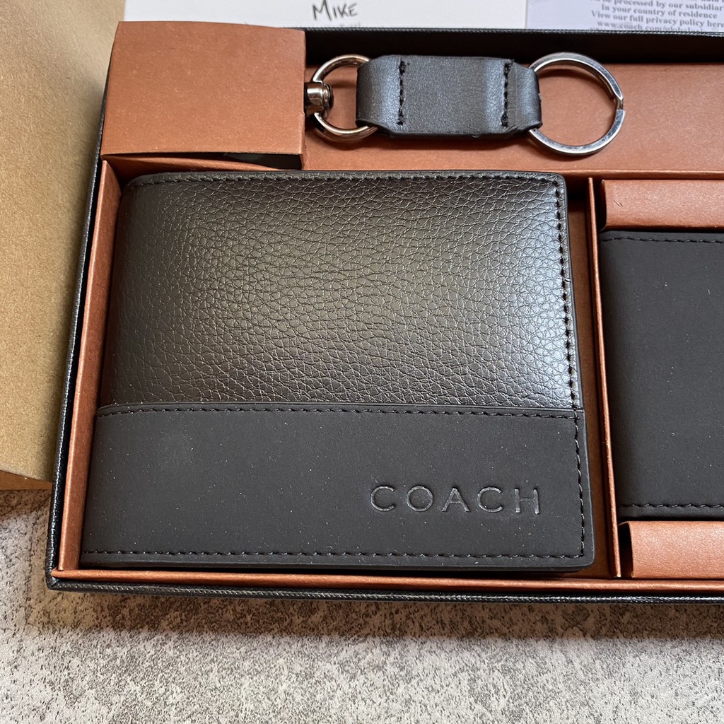 DOMPET WALLET MEN PRIA CH 74634 CAMDEN LEATHER COMPACT