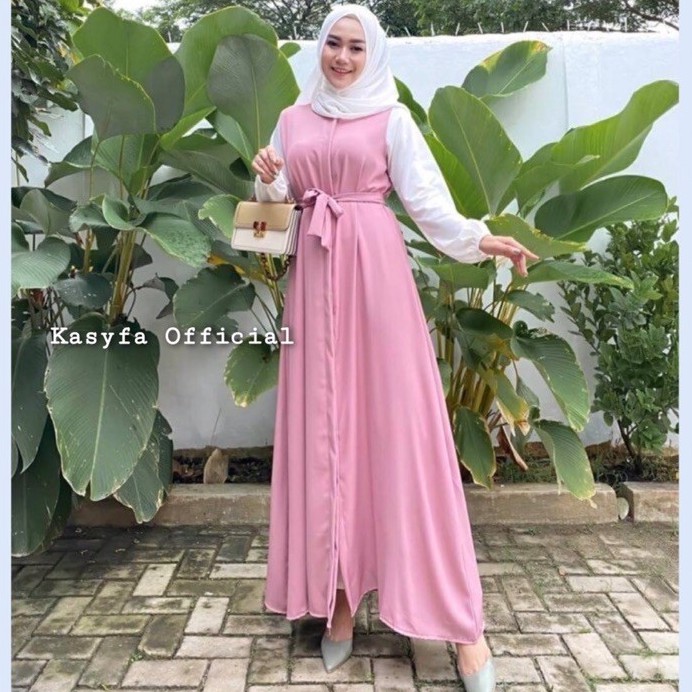 GAMIS JETTY BUSUI DAILY DRESS KOMBI WARNA