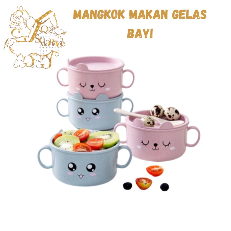 MANGKOK MAKAN GELAS BAYI KARAKTER