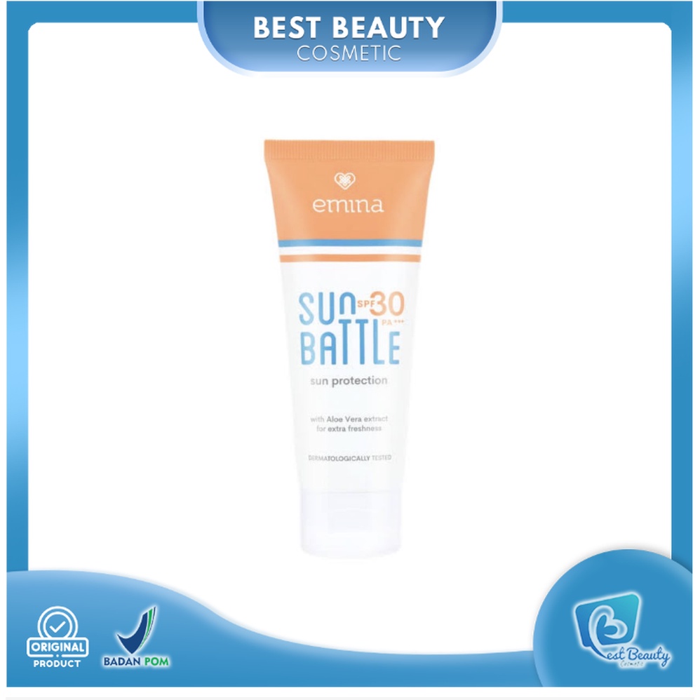 ★ BB ★ EMINA Sun Protection SPF 30 - Emina Sun Battle SPF 30 PA+++ 60ml - 23ml Fun Size | Sunscreen Wajah